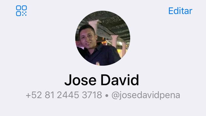 Ese es mi Telegram, tengo problemas con WhatsApp, por ah&iacute; les paso v&iacute;deos y fotos m&iacute;as que no he subido