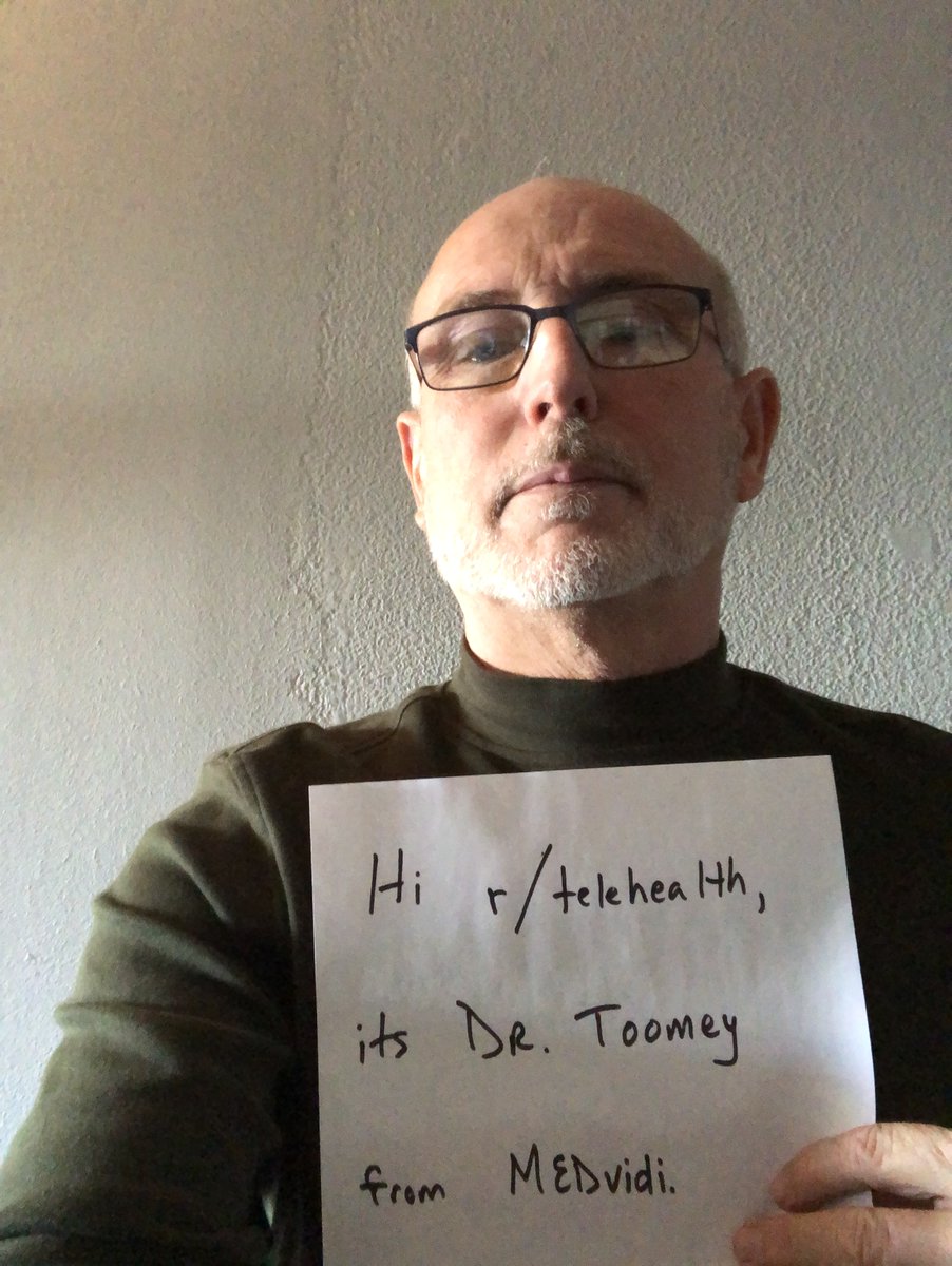 Hi World!
Today Vasili Razhnou and Dr. Toomey are hosting AMA session on r/telehealth!
We look forward to seeing your questions there!💛