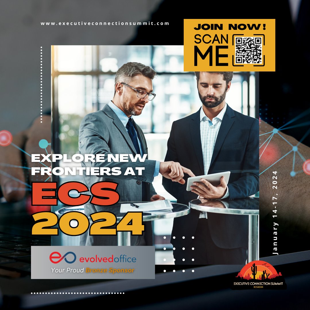 EvolvedOfficeUS's tweet image. Join us at ECS 2023 as we explore new frontiers in business technology solutions. Proud to be a Bronze sponsor!
 
🔗 bit.ly/3S25s7o
 
#ECS2023 #EvolvedOffice