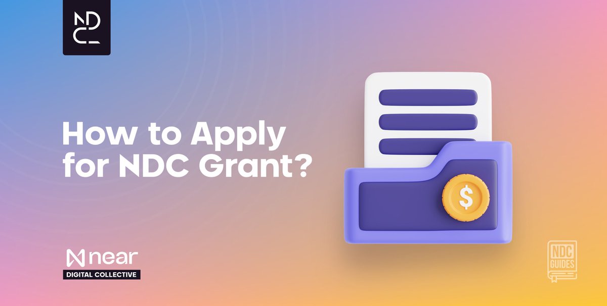 NDC Guides - How to Apply for NDC grant? GM! Are you building on NEAR? And want to apply for a grant from NDC? Learn all about Funding Opportunities in NDC with the Guide below 🧵🔽