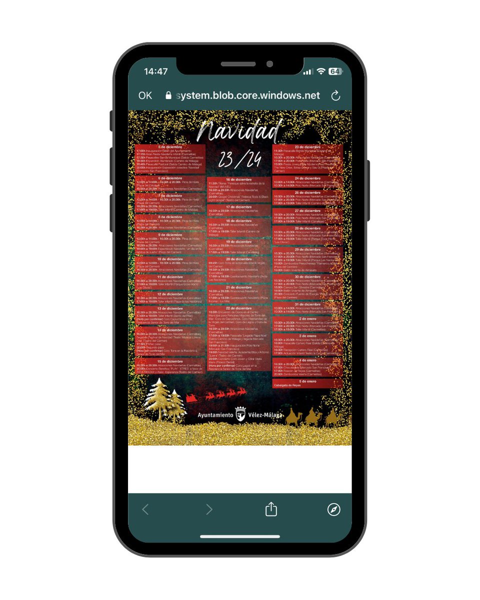 gecorweb's tweet image. Desarrollamos apps para ciudades inteligentes que mantienen una comunicación continúa con sus vecinos y visitantes.
Si tu ciudad ya es parte de la #redgecor podrás estar al día de las FIESTAS NAVIDEÑAS organizadas por tu Ayto.
@ayto_vlz #appgecor #desarrolloapp #gecor #smartcity