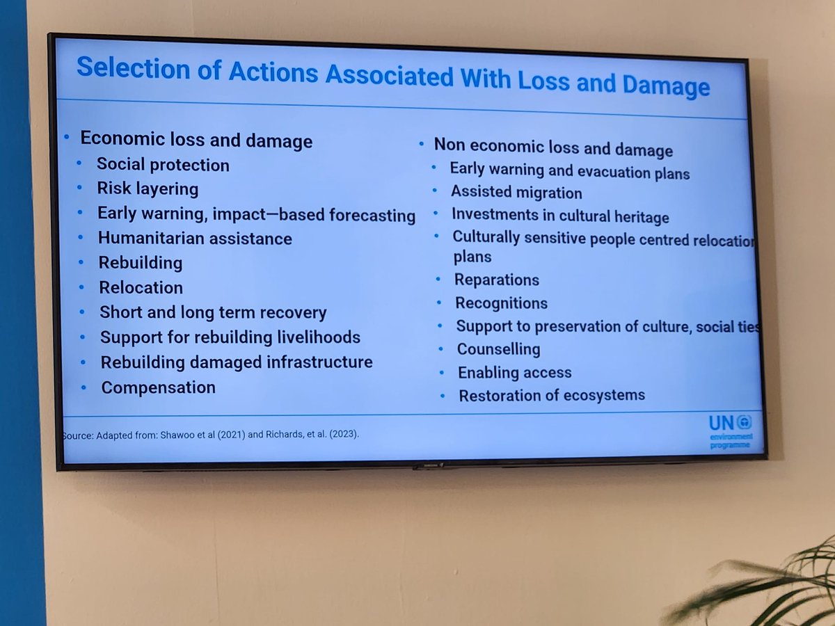 Panel on a dialogue for minimizing Loss and Damage by Addressing Soft Adaptation Limits.. elaborating on Fiji's (1) Relocation SOP (2)Gender Climate Nexus (3) CVRA (4) Blue bond