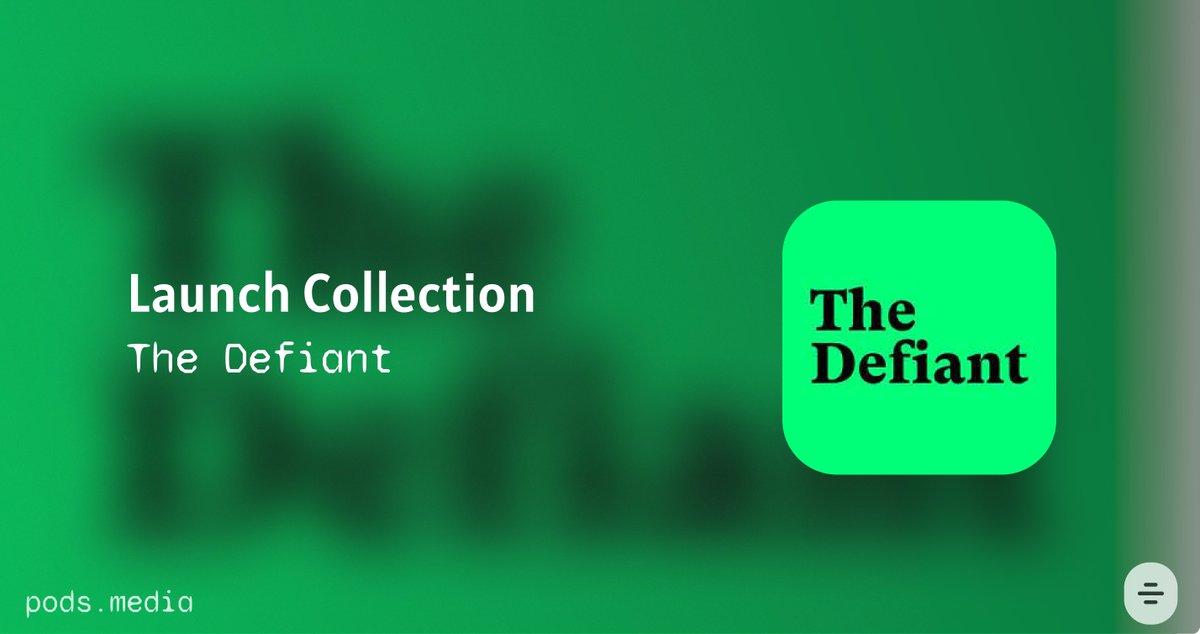 The @DefiantNews podcast makes its onchain debut! @CamiRusso started The Defiant back in 2019 as a small newsletter covering the emergence of DeFi. At the time, @MakerDAO was the only legit project, @Uniswap had just launched V1, and other legends like @aave were still trying…