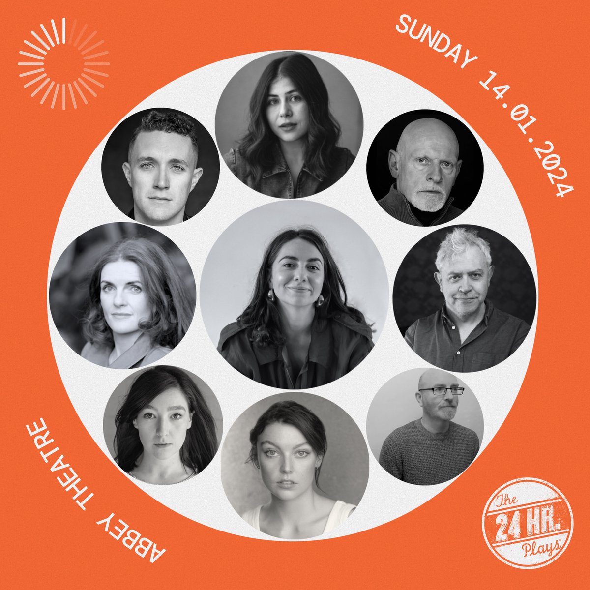 24HourPlaysDub's tweet image. Delighted to announce 9 more of our amazing creative team - @CaraMChristie Carmel Stephens, @clarabelleharte @OldDerekOConnor Gerard Byrne, @Hantmam @JessicaCervi Jim Roche and @firesidebard will be part of the #24HrDUB on Jan 14th at the @AbbeyTheatre