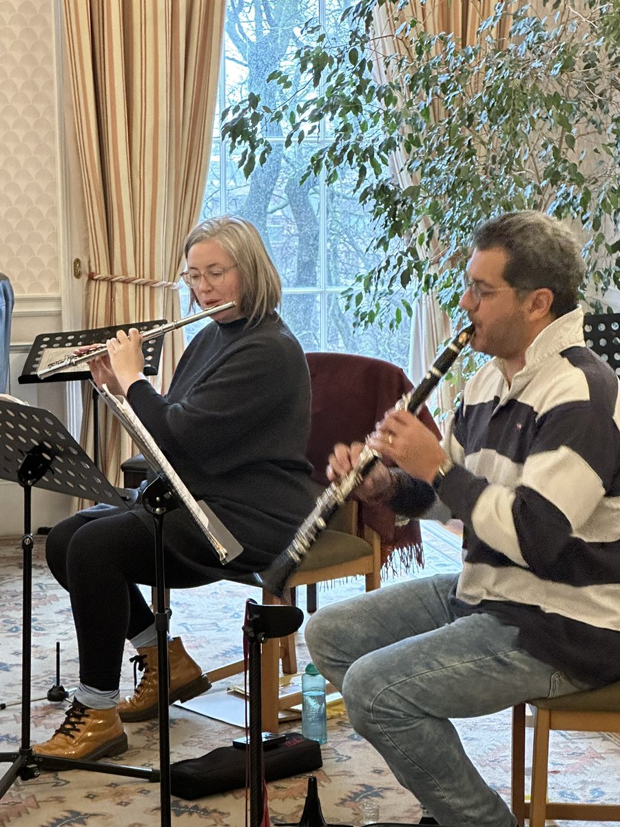 HEB_Ensemble's tweet image. First notes of a new piece! Always exciting!!

Rehearsing a commission from @GleaveRylan for this week’s inaugural @thenightwith Festival!!

Do come along, 🎫 festival passes 🎫 are still available!