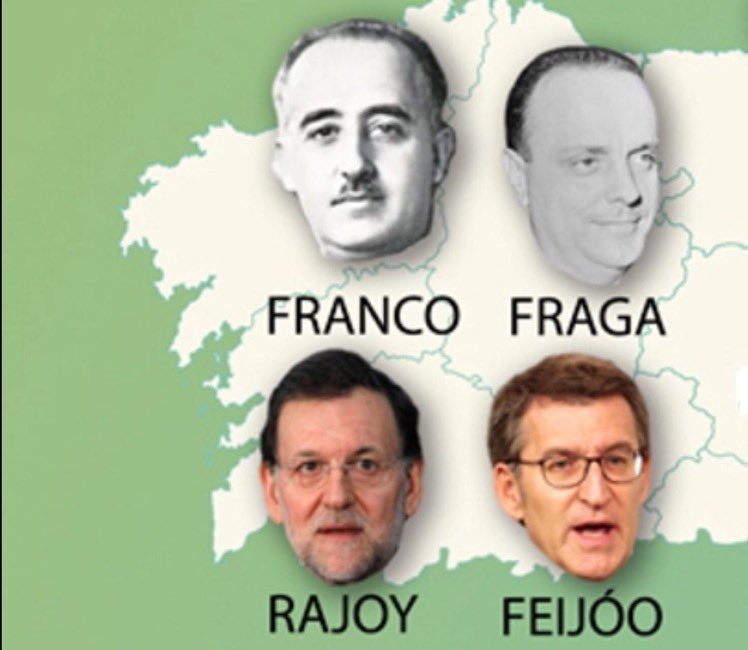 Las 4 provincias gallegas pedimos perdón a los ciudadanos del estado español por todos los grandes males que les hemos causado.