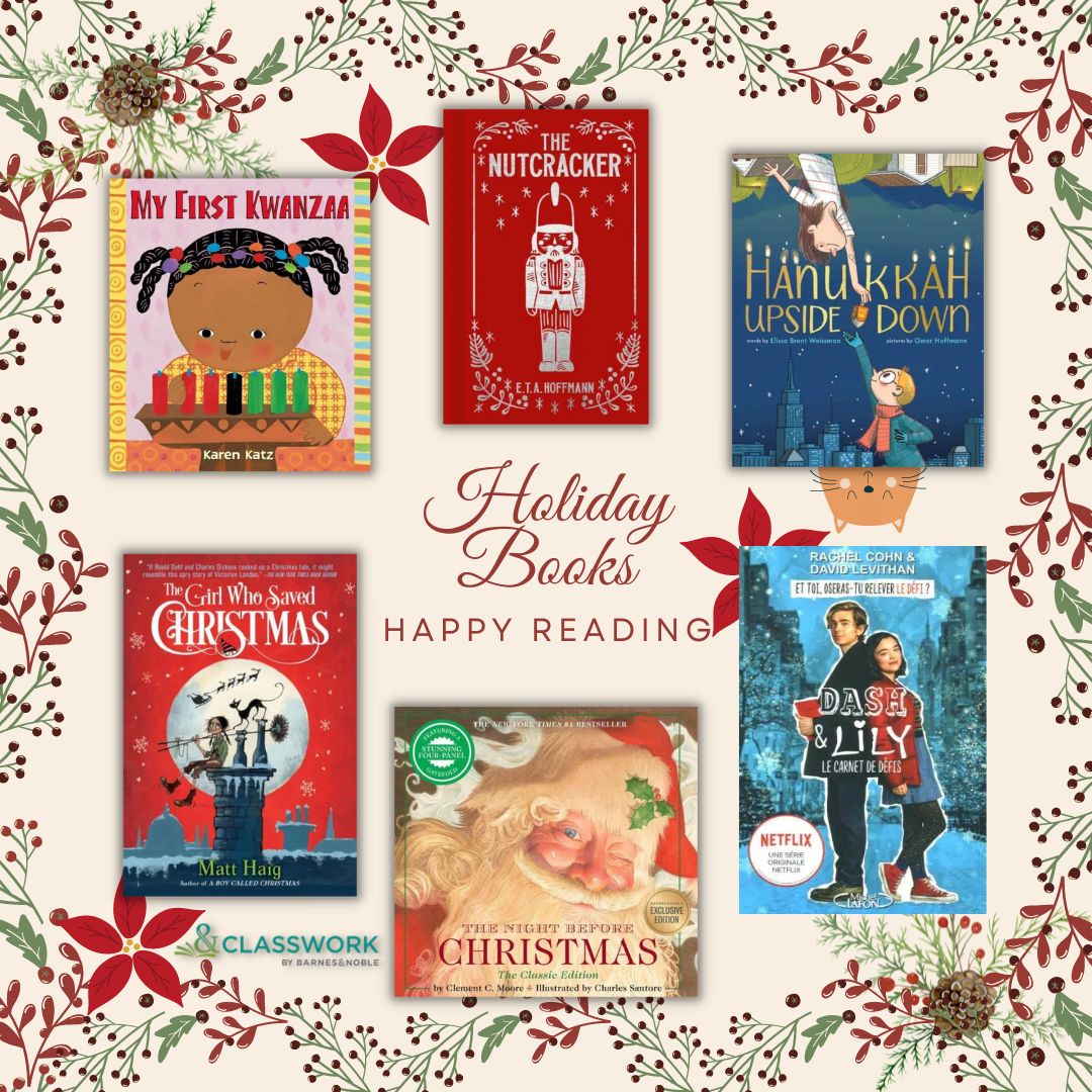 Snowflakes outside, stories inside.❄️ Check out some of our favorite books this holiday season!☃️ #HappyReading #HolidayBooks
