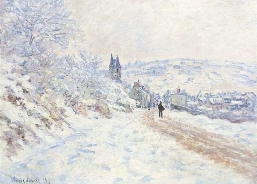 winter in Claude Monet’s paintings