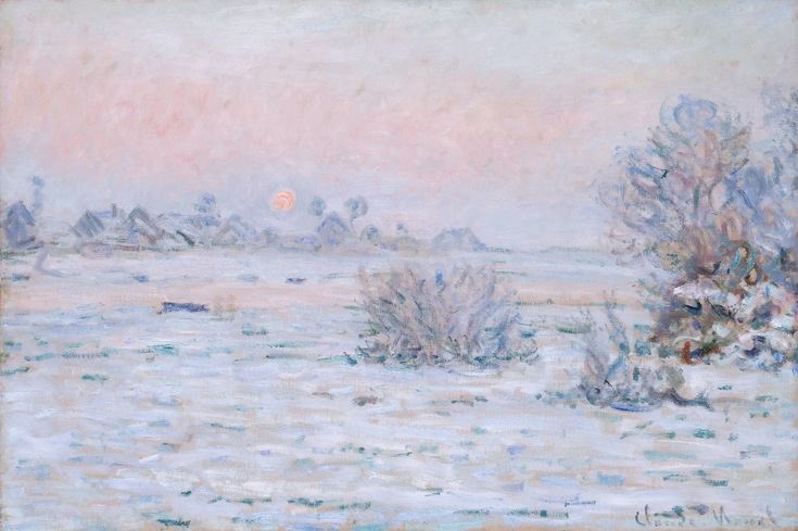 sophrisyne's tweet photo. winter in Claude Monet’s paintings https://t.co/br35rOMBjh