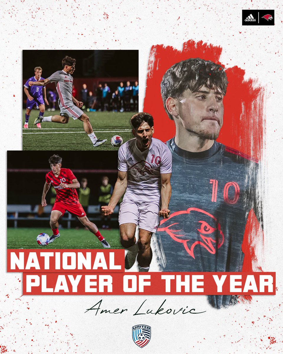 Montclair State Athletics (@msuredhawks) on Twitter photo An Unstoppable Force 💪
Amer Lukovic was named National Player of the Year by <a href="/UnitedCoaches/">United Soccer Coaches</a> after recording 34 goals, 7 assists, and 75 points during the 2023 season!
#ComeFlyWithUs | <a href="/montclairstateu/">Montclair State University</a> An Unstoppable Force 💪
Amer Lukovic was named National Player of the Year by <a href="/UnitedCoaches/">United Soccer Coaches</a> after recording 34 goals, 7 assists, and 75 points during the 2023 season!
#ComeFlyWithUs | <a href="/montclairstateu/">Montclair State University</a>