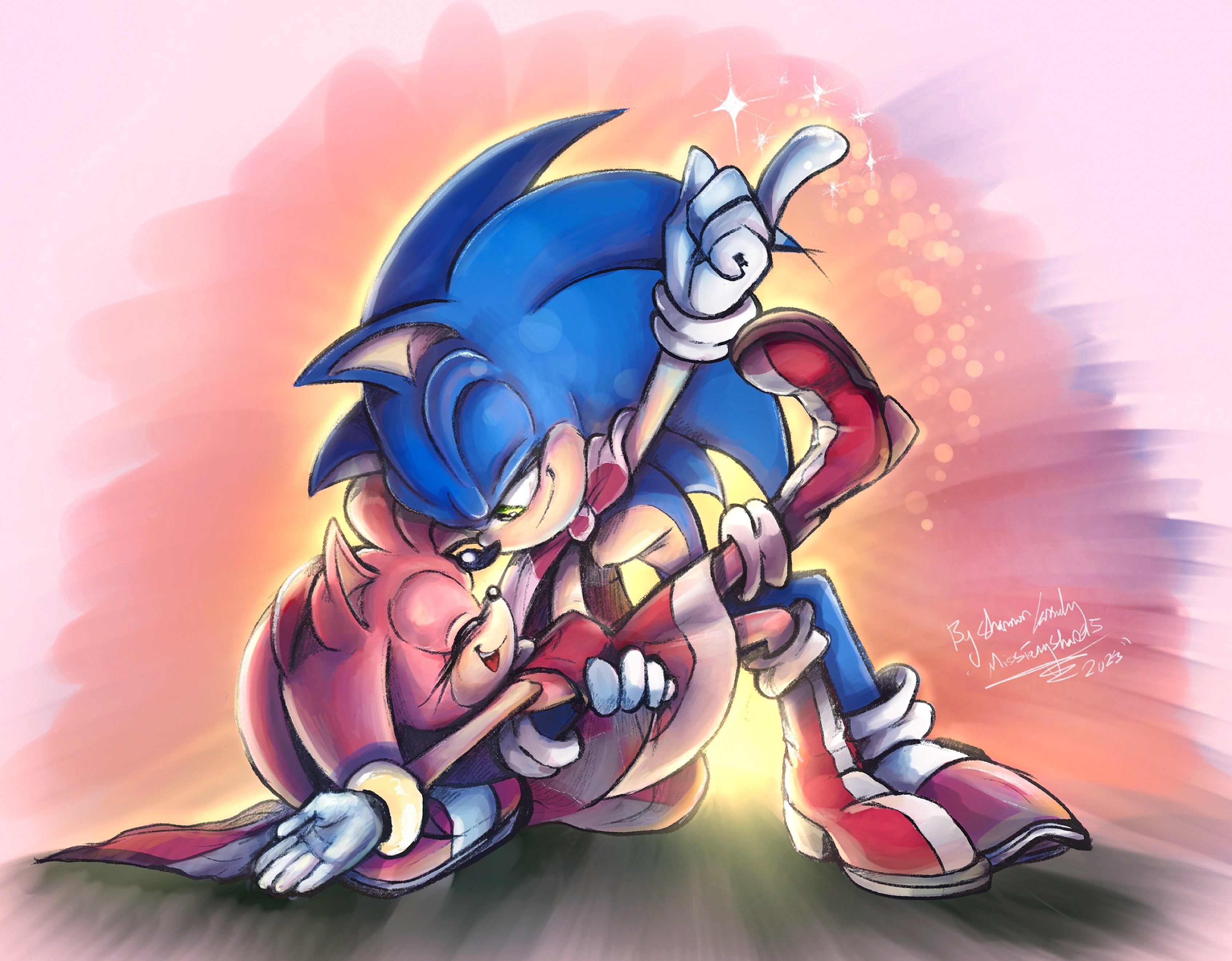 Sonamy Channel on X: I'm working on a new Classic #Sonamy artwork