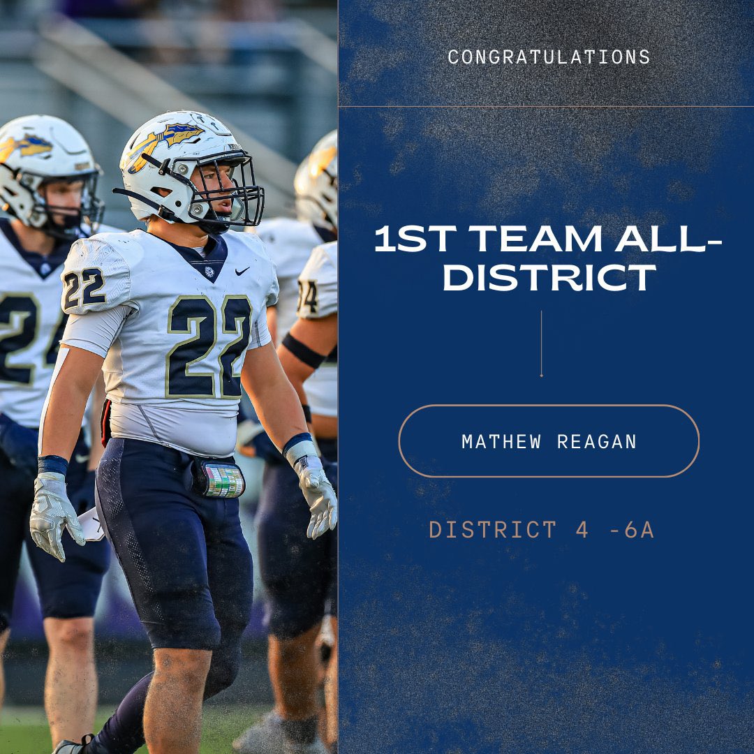 Honored to be 1st team all district!