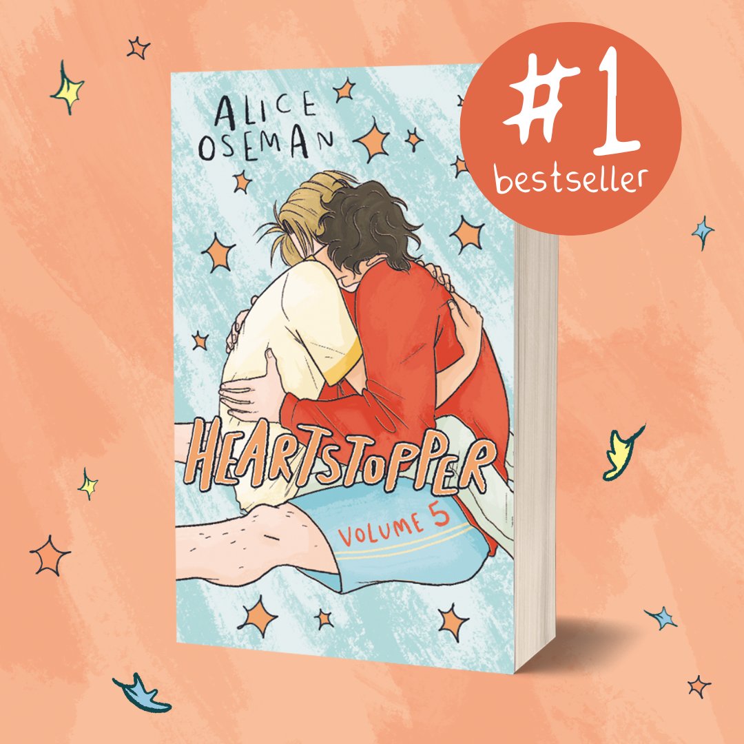 Hachette Children's Group (@hachettekids) on Twitter photo We are thrilled to share that Heartstopper Volume 5 has achieved the #1 spot in this week's book chart becoming the fastest ever selling graphic novel!
Congratulations <a href="/aliceoseman/">Alice Oseman Updates</a> 🍂🎉
#HeartstopperVolume5 We are thrilled to share that Heartstopper Volume 5 has achieved the #1 spot in this week's book chart becoming the fastest ever selling graphic novel!
Congratulations <a href="/aliceoseman/">Alice Oseman Updates</a> 🍂🎉
#HeartstopperVolume5