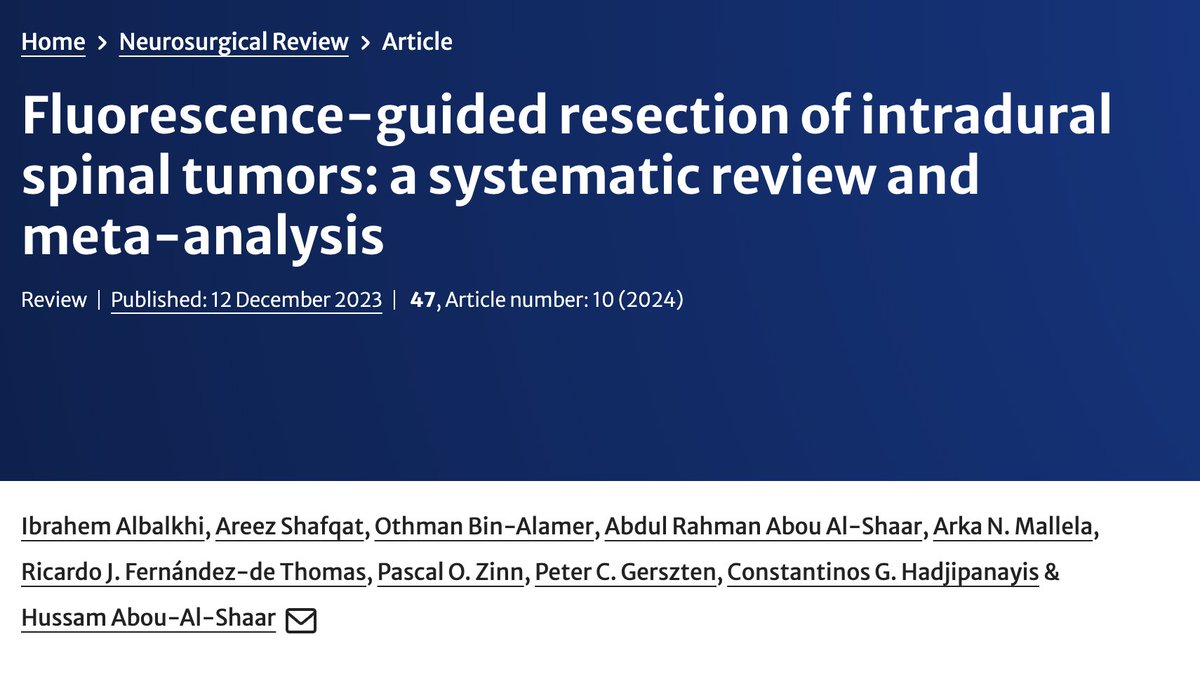 Results from our meta-analysis showed that positive fluorescence in intramedullary is tumors linked to higher resection rates. We have also discussed the factors associated with the difference in fluorescence rates across different tumors for 5-ALA and fluorescein.