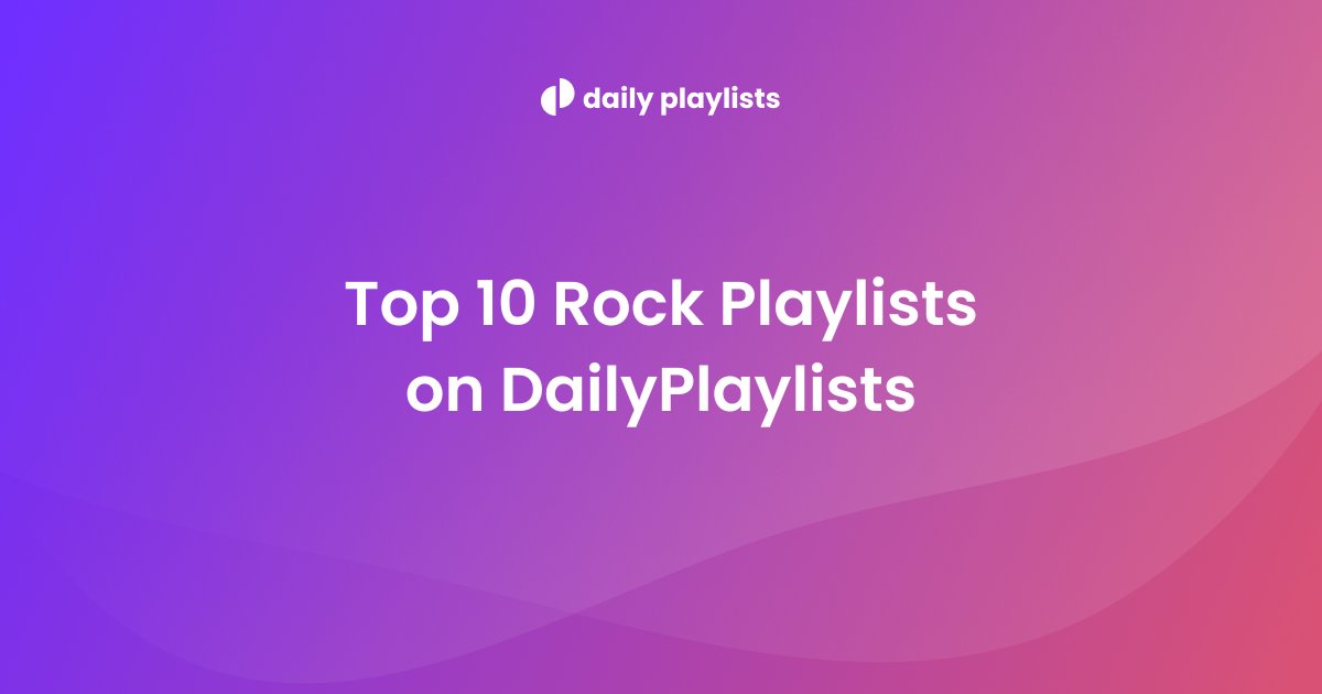Discover 10 Rock Spotify playlists you can submit to for free on our website! These are just some of the +9,000 Rock playlists we host on DailyPlaylists ➡️ dailyplaylists.com/blog/spotify-t…