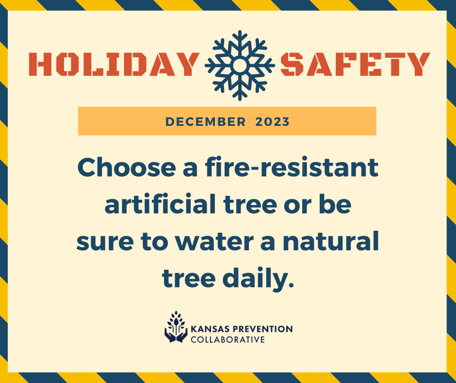 Around 200 house fires start with a dry Christmas tree every year. Make sure you are keeping your natural trees watered or use an artificial tree.
#ksprevention #HolidaySafetyTips