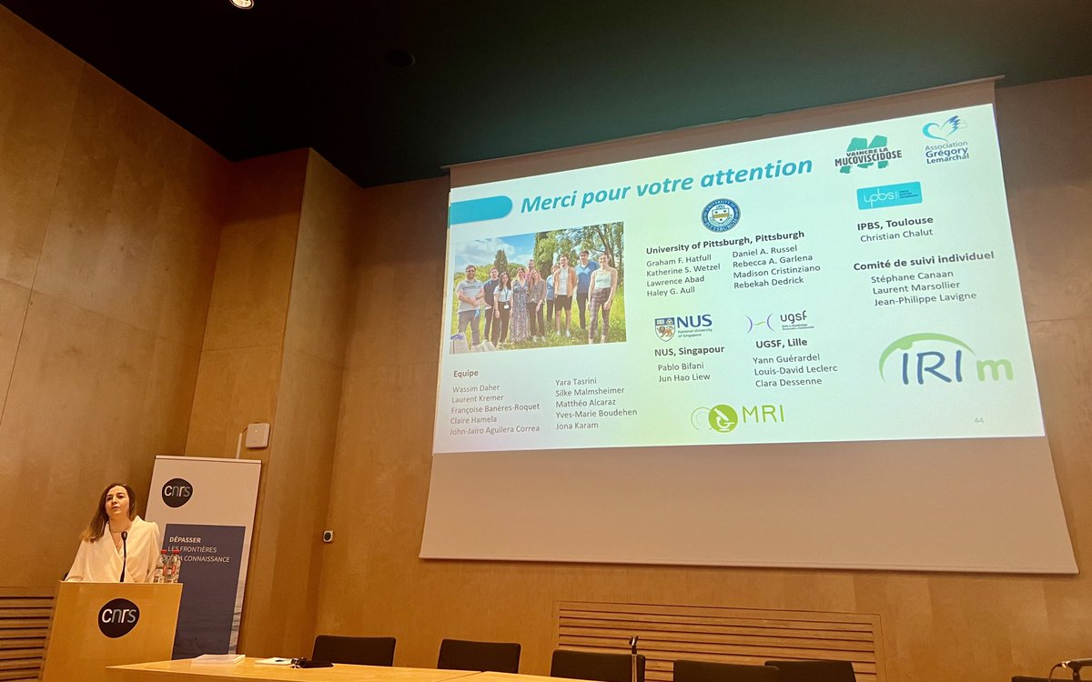 It was Morgane Illouz's thesis defense today, exceptional for the quality of the scientific work presented. 👏🏼 Morgane &amp; ⁦⁦<a href="/KremerLaurent1/">Kremer Laurent</a>⁩ ⁩´s team! Work focused on phagotherapy in M. abscessus infections and the role of surface lipids. Funded by <a href="/vaincrelamuco/">Vaincre la Muco #SAM2025</a>⁩