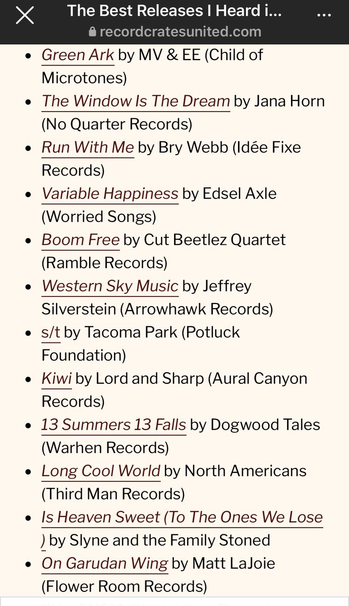 Grateful to be in such dope company @RecordCratesUTD - recordcratesunited.com/2023/12/12/the…