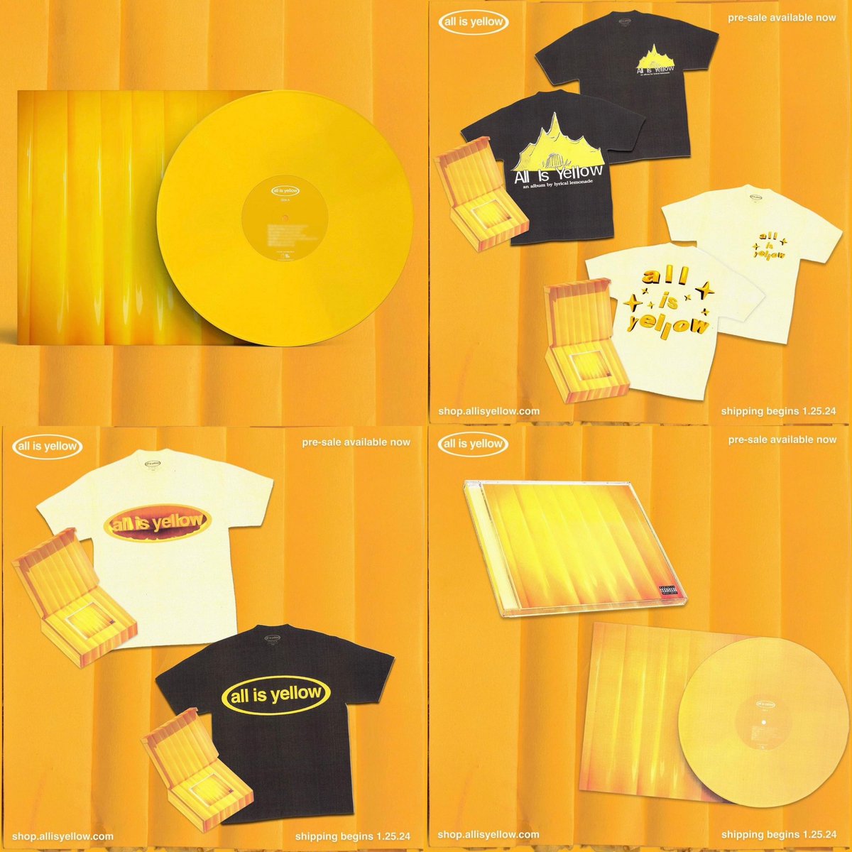 lyrical lemonadeAll Is YellowT-ShirtSet