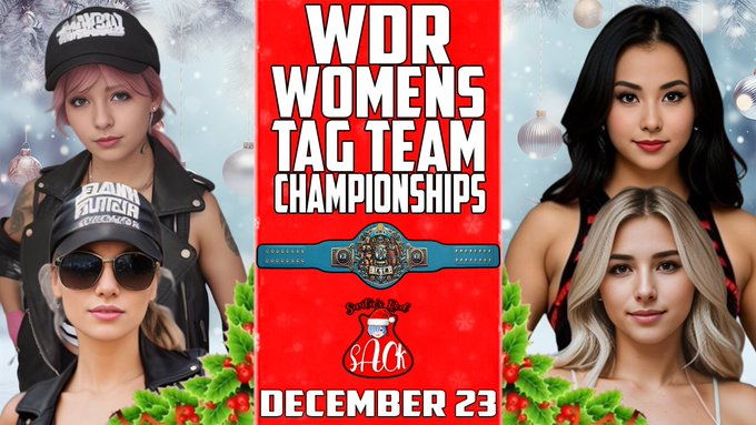 Hiatus (@wdr_2k) on Twitter photo December 23rd at Santa's Red Sack, we will have our second match which will be for the WDR Womens Tag Team Championships where we will have Poison Ivory @TheSensationBri , @redbloodedivory defending against The Media Outcasts <a href="/SJRaeChirp/">SJ Rae & Rebecca Starr</a>! #WDR #EFED #WWE2K23 #CAWUNNITY December 23rd at Santa's Red Sack, we will have our second match which will be for the WDR Womens Tag Team Championships where we will have Poison Ivory @TheSensationBri , @redbloodedivory defending against The Media Outcasts <a href="/SJRaeChirp/">SJ Rae & Rebecca Starr</a>! #WDR #EFED #WWE2K23 #CAWUNNITY