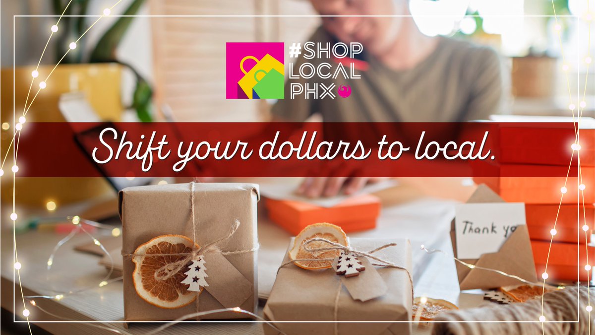 PHXEconDev's tweet image. We’re encouraging shoppers to shift some of their shopping to local retailers. A small shift in the shopping habits could amount to a significant increase in the dollars invested back into our local economy.

investinphoenix.com

#ShopSmallShopLocal #InvestInPhoenix
