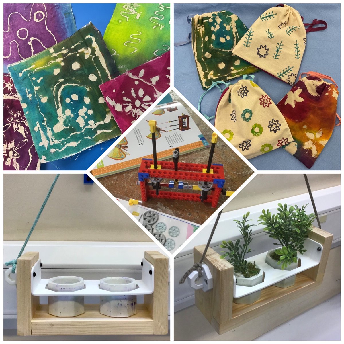Projects finished in DT by Y8 & Textiles in Y7 this week! #dt #textiles #designtechnology #productdesign