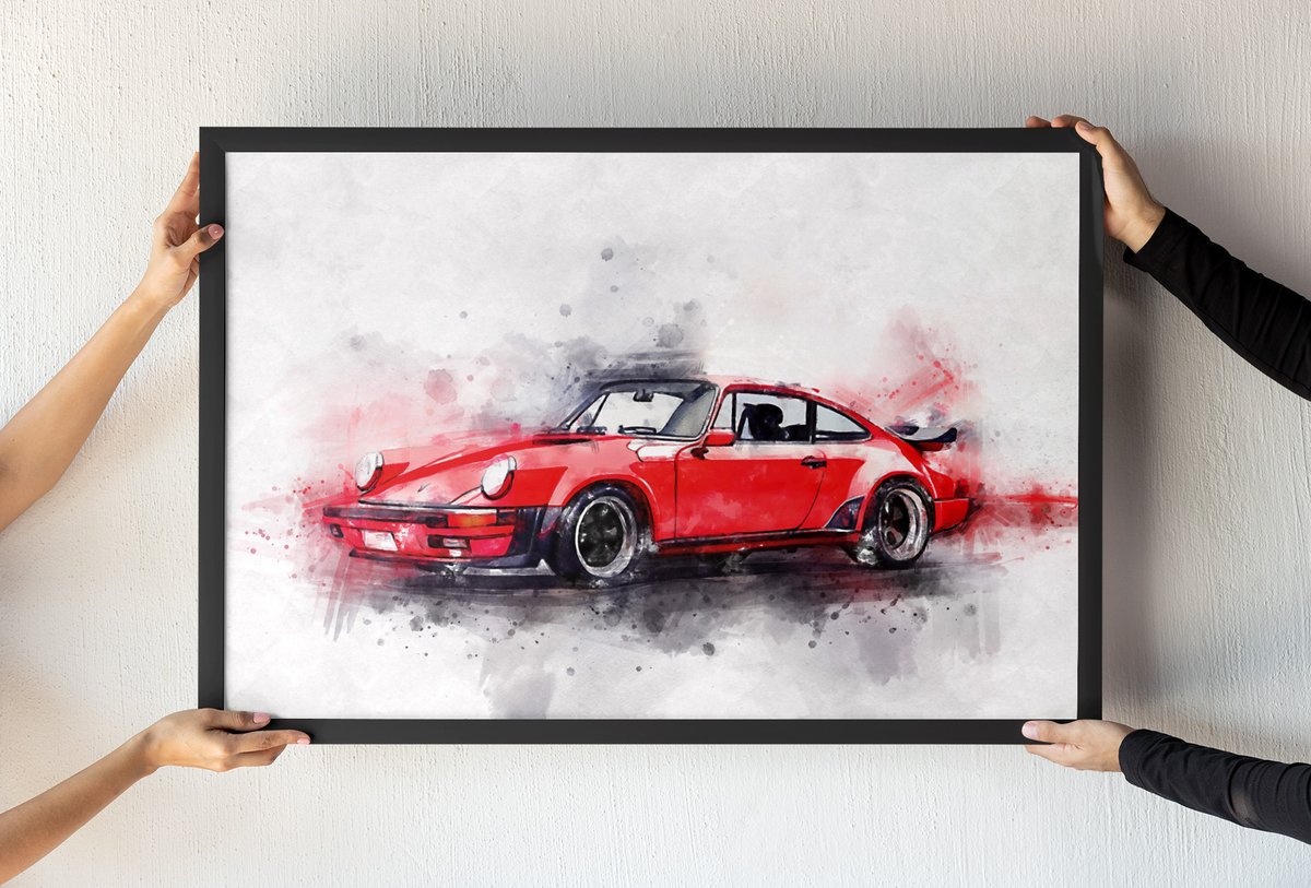 In the fast lane of creativity – where cars become masterpieces. 🏁🎨 🏎 #porsche #carart