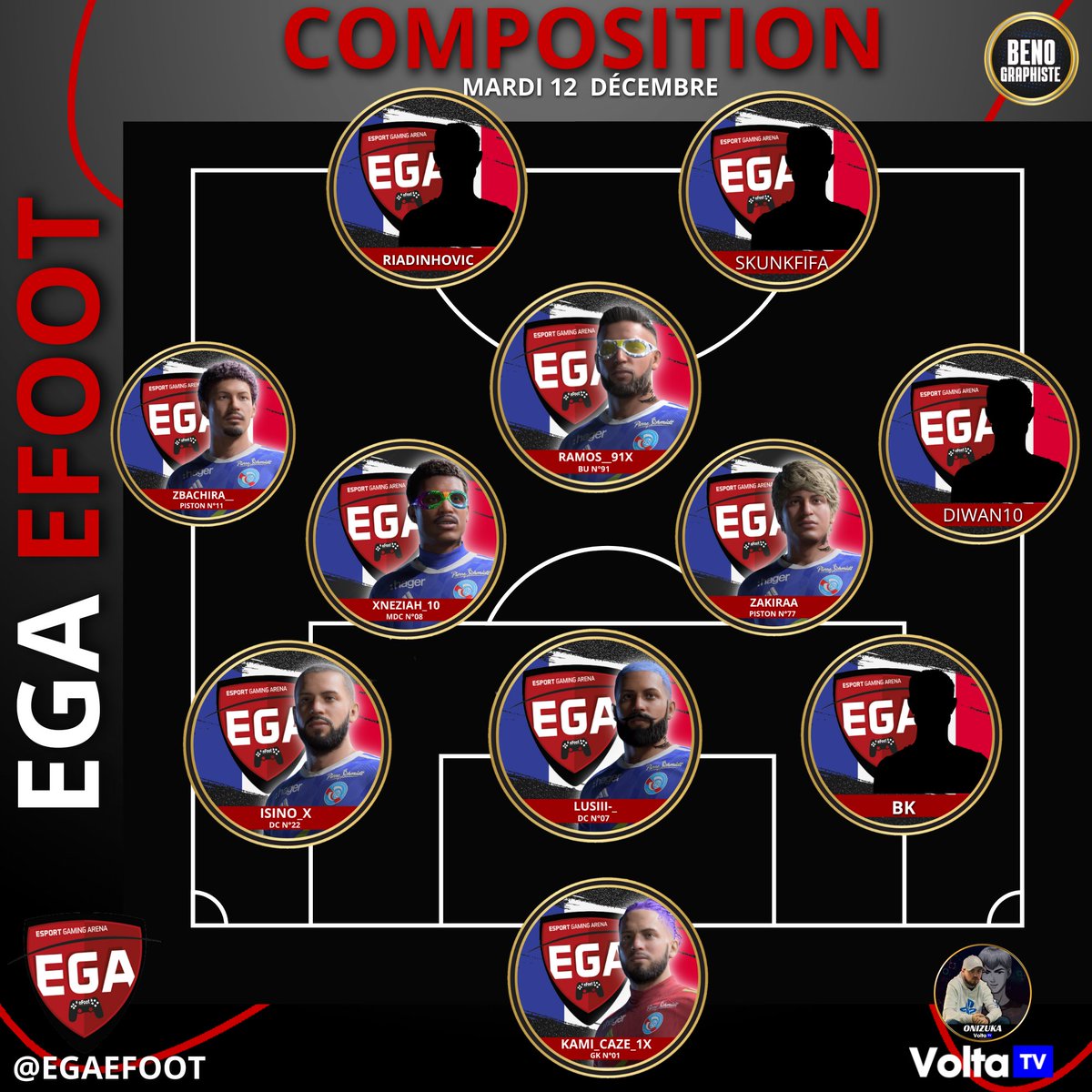 EGAeFoot's tweet image. Programme &amp;amp; Composition chez @EGAeFoot.

Dernière ligne droite pour consolider nos points pour finir dans le top 3.