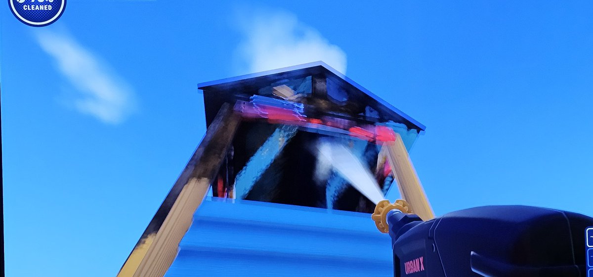 Min 9 åriga grabb får inte spela Fortnite.  Istället kör vi Power Wash Simulator tillsammans. Kan rekommenderas!