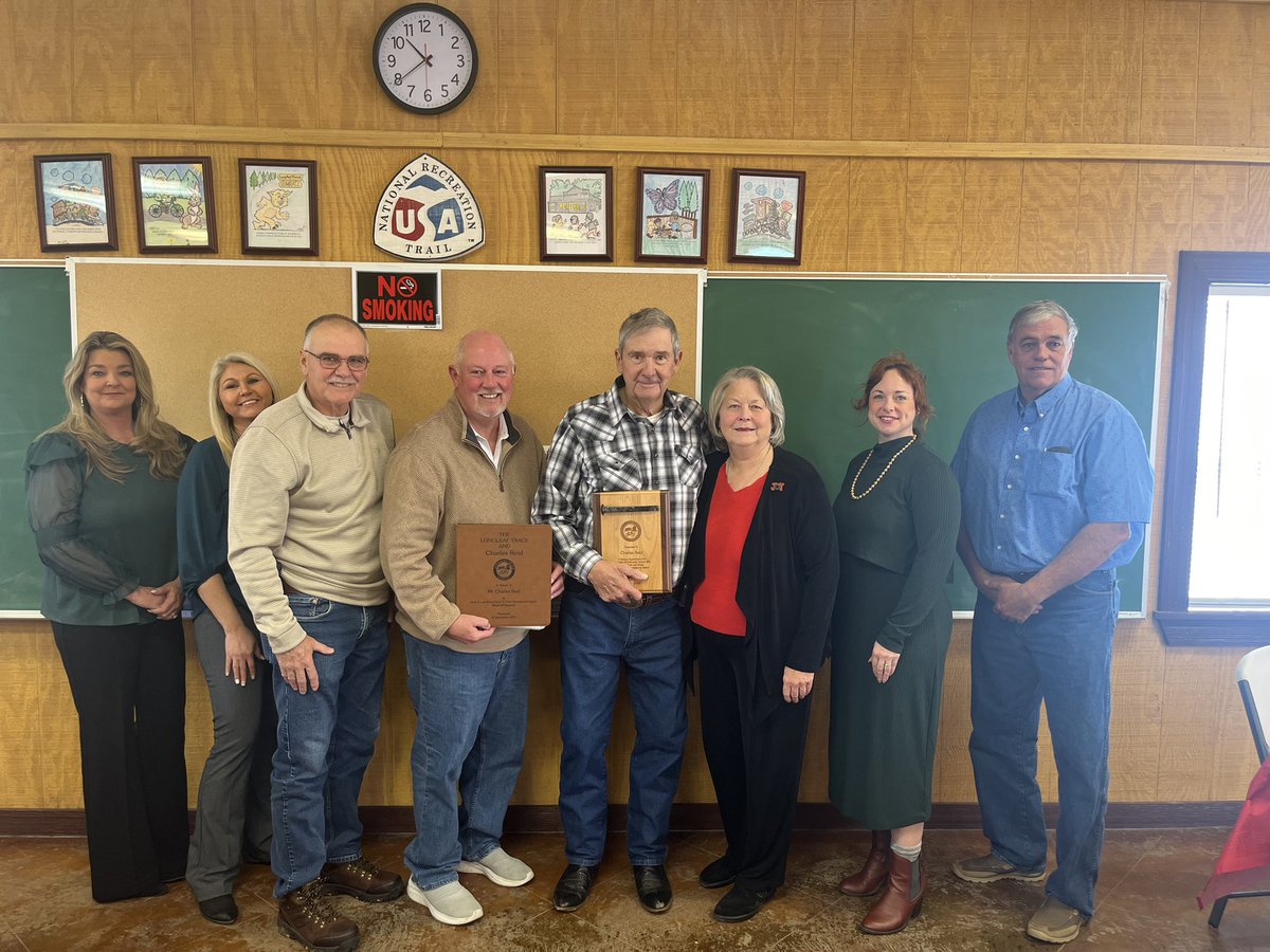 CharleyDumas's tweet image. Outgoing JDC Supervisor Charles Reid was honored this morning for  19 yrs of service as a member of the Longleaf Trace Board of Directors 
#railstotrails #Mississippi