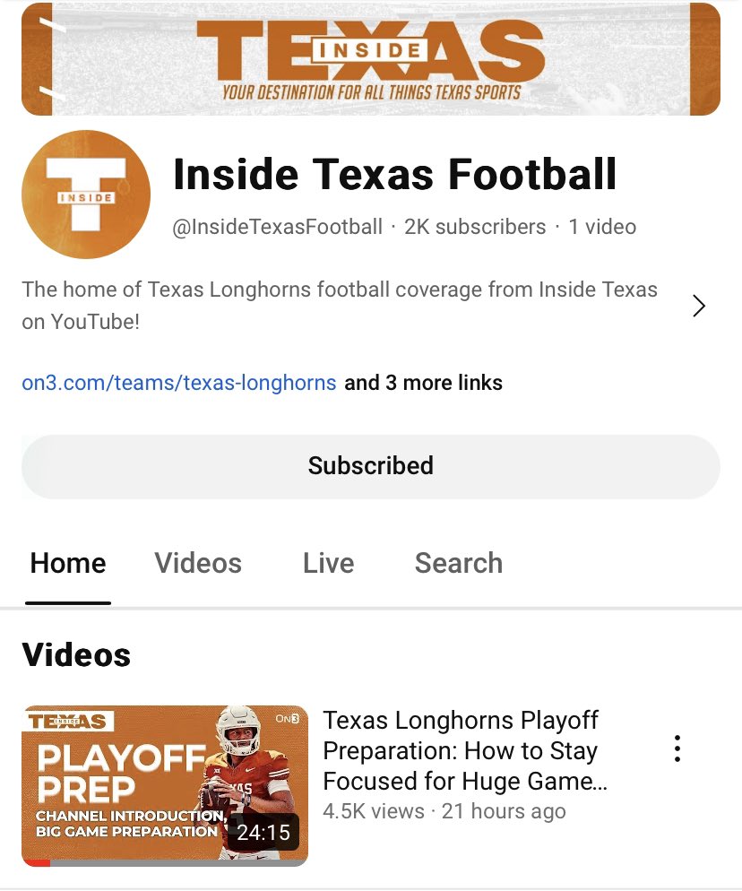 2k subscribers in less than 24 hours! Like and subscribe now with more shows coming today. m.youtube.com/@InsideTexasFo…