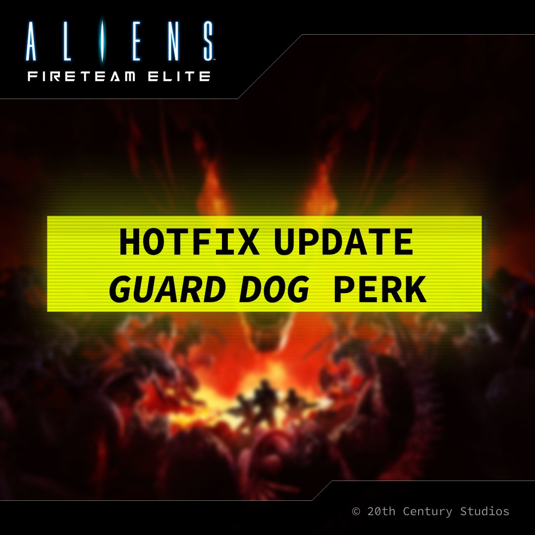 We’ve deployed a hotfix for a bug related to the 'Guard Dog' perk that caused performance issues.