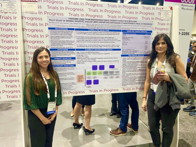 Some of our 3rd year fellows Dr. Maahs &amp; Dr. Avila presenting their research <a href="/ASH_hematology/">ASH</a> #ASH23 🩸 <a href="/UICancerCenter/">University of Illinois Cancer Center</a>