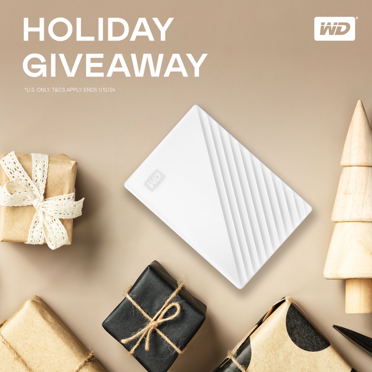 Holiday giveaway time 🥳❄️ We have a 2TB MyPassport HDD we'll be giving away this holiday season! Enter here: bit.ly/4aiptwR