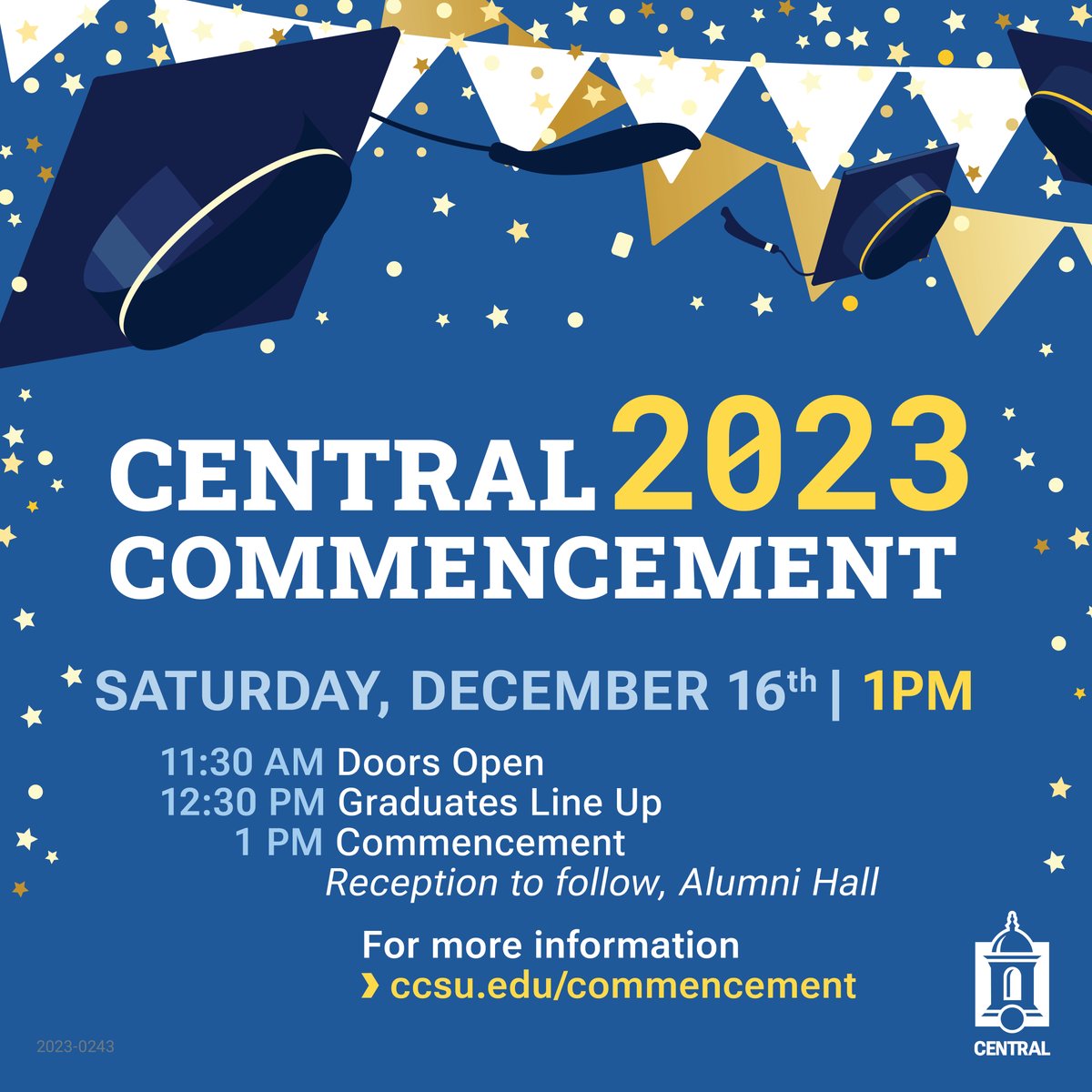 CCSU's tweet image. Four days away! Details⬇️🎓
ccsu.edu/commencement

#CCSU #WeAreCentral #commencement2023