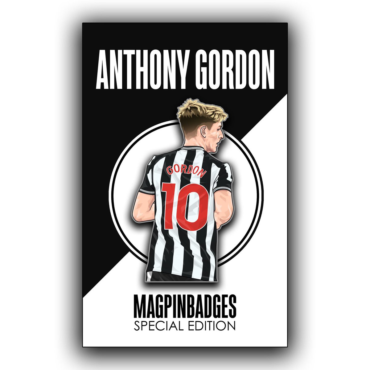 Anthony Gordon pin badges are available to order NOW! 📌⚫️⚪️ Thanks to everyone who RT’d, the winner of the comp is @stulewis03 - congrats! DM to claim In stock, ready for immediate dispatch. Delivered in time for Xmas Order from link below ⬇️ #NUFC magpinbadges.bigcartel.com