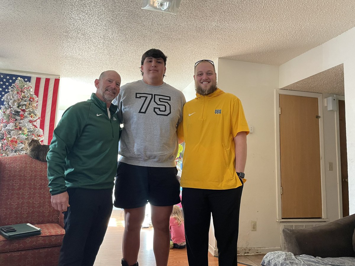 Great in home visit from <a href="/OBU_Football/">OBU Football</a> <a href="/Coach_Gothard/">Greg Gothard</a> <a href="/Zach2Blevins/">Zachary Blevins</a>