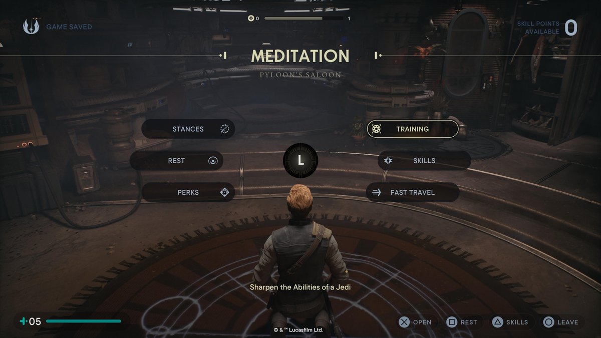 Did you know that at Meditation Points, the training icon is inspired by Luke Skywalker’s floating training remote? #StarWarsJediSurvivor