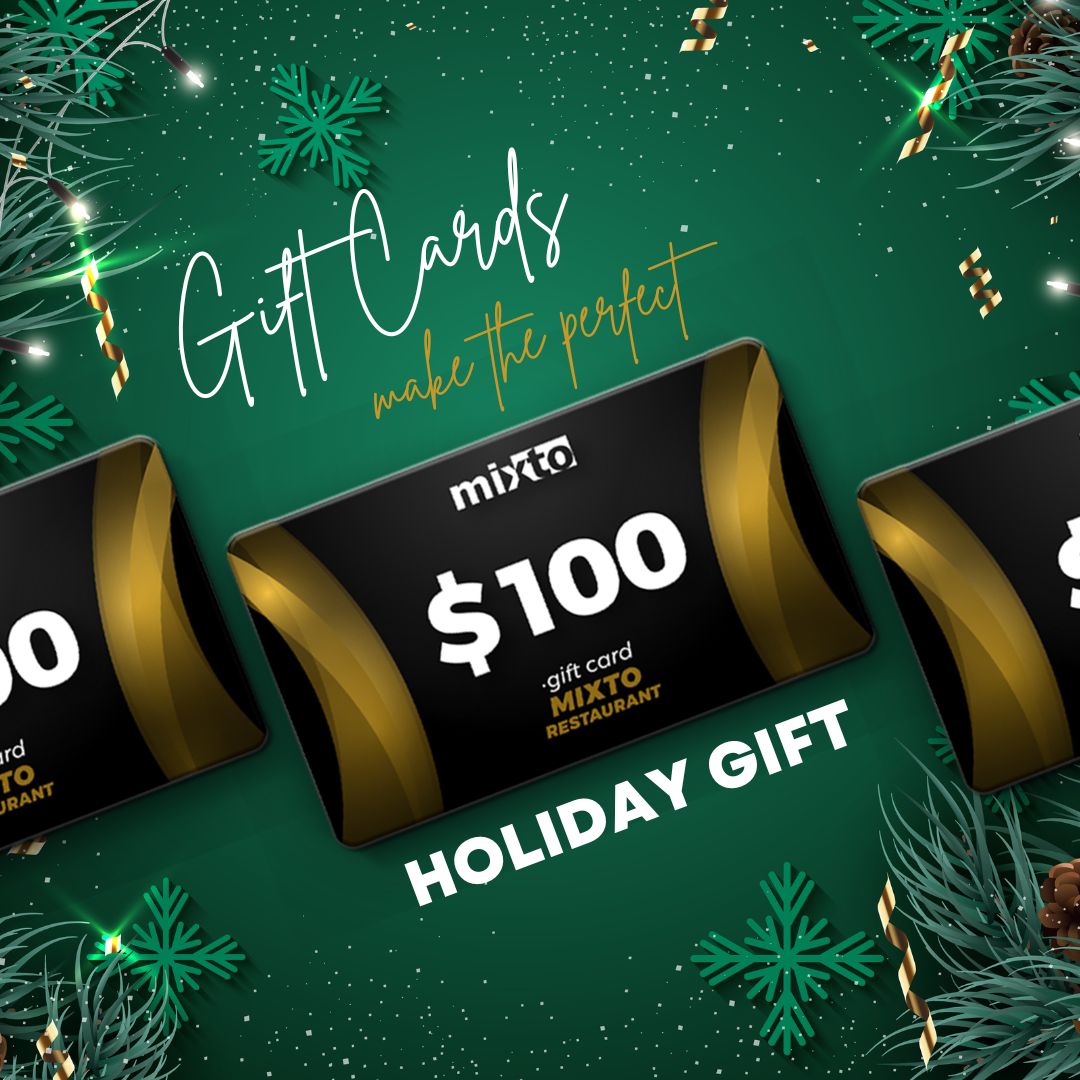 'Tis the season for giving and indulging in delicious moments! 🎁🌟 Get the ultimate gift of flavor with Mixto Restaurante's Gift Cards. 🎄✨

💻 Available on: toasttab.com/mixto-restaura…
⁠
#xmas2023 #holidaygifts #holidaygiftcards #giftjoy  #instaphilly