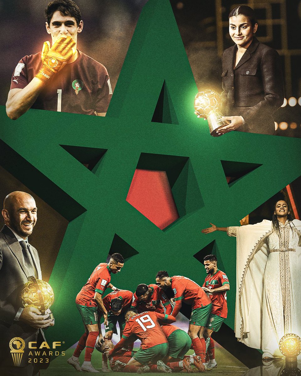 5-star performance from the Moroccans at #CAFAwards2023. 🌟

𝐀 𝐲𝐞𝐚𝐫 𝐭𝐨 𝐫𝐞𝐦𝐞𝐦𝐛𝐞𝐫. 🤩 

@EnMaroc