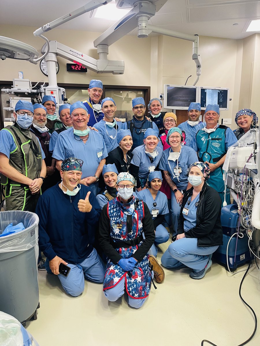 Our team at Vanderbilt performed the World's first case of InnoValve TMVR larger valve size! Incredibly proud of our amazing Valve, Research, Cath lab, Imaging and Anesthesia teams! Thanks to @ChetRihal and InnoValve @colinbarkerMD