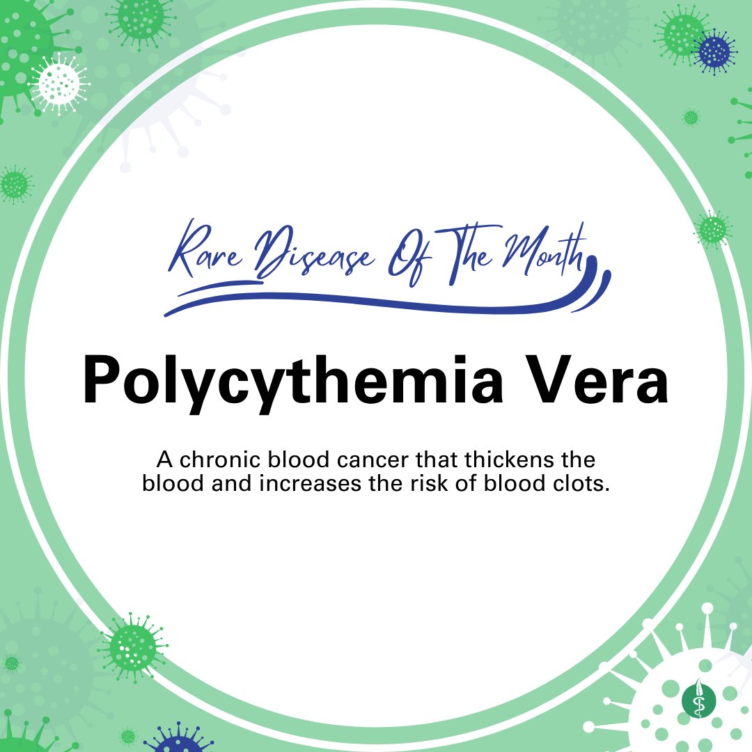 December's “#RareDisease of the Month' is #PolycythemiaVera, a chronic #BloodCancer that thickens the blood and increases the risk of blood clots. 

To learn more, visit: cancer.gov/types/myelopro…