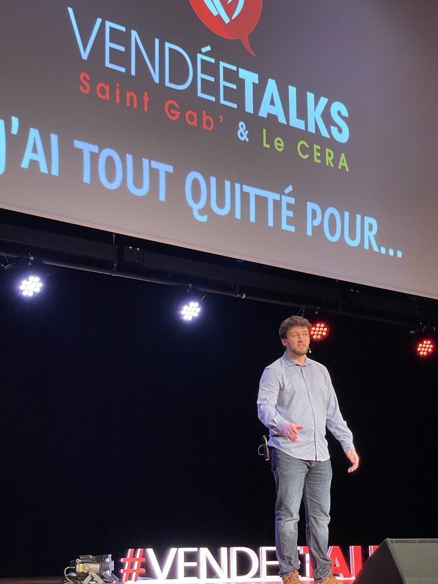 Il a quitté son métier d’actuaire expert en statistiques pour reprendre l’entreprise de carrelages de son père. François SOURISSEAU témoigne au #VendeeTalks ⁦<a href="/le_cera/">Le CERA</a>⁩ « Il faut oser croire ses rêves ! »