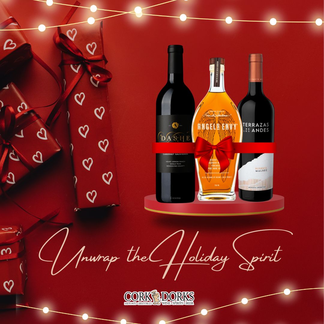 Celebrate the Season with Spirits that Sparkle. Unwrap Joyful Moments &amp; Toast to the Holidays at Corkdorks ✨