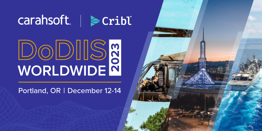 Attending #DoDIIS23? From December 12-14, join Cribl experts in booth #1011 to explore how you can take control of your telemetry, security, and observability data.