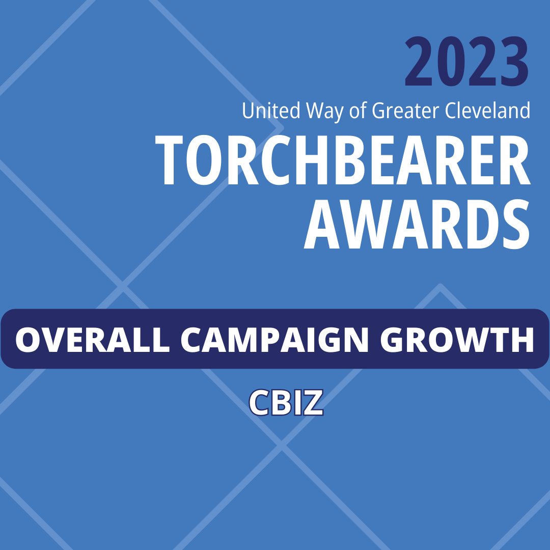 Today, we’re recognizing our “Overall Campaign Growth” Torchbearer Award winner. Congratulations to @cbz for the campaign that increased dollars raised by the highest percentage. We so appreciate your dedication to our community!