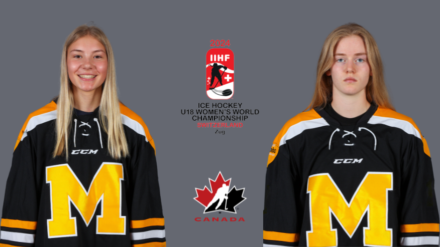 hockeymanitoba's tweet photo. Congratulations to Manitobans Avery Pickering (St. Adolphe) and Sara Manness (La Salle) on being named to Team Canada's roster for the 2024 U18 Women’s World Championship taking place January 6 - 14 in Zug, Switzerland.    

Good luck!  

🔗| https://t.co/atewaxwQ2t https://t.co/Zv1oLo4x1T