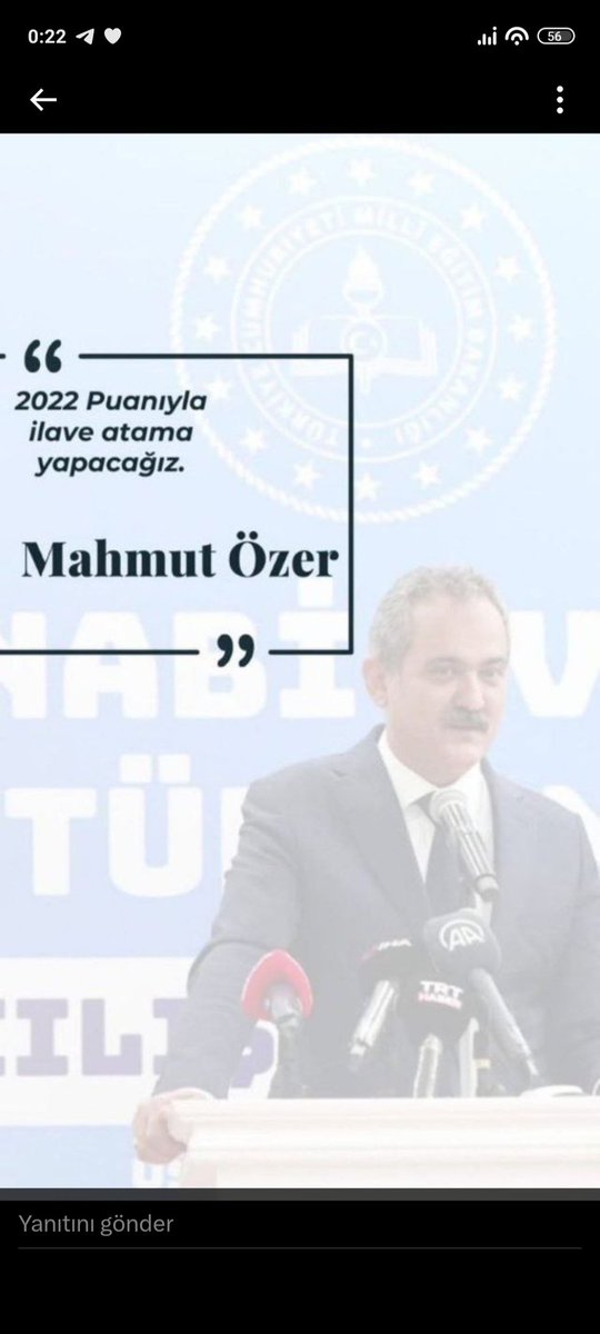 2022 KPSS ye girdik başımıza gelmeyen kalmadı. Aylardır yüzümüz gülmüyor9
<a href="/RTErdogan/">Recep Tayyip Erdoğan</a>
<a href="/dbdevletbahceli/">Devlet Bahçeli</a>
<a href="/Yusuf__Tekin/">Yusuf Tekin</a>
<a href="/Mustafa_Destici/">Mustafa Destici</a>
<a href="/Burhan_Kayaturk/">Burhan Kayatürk</a>
<a href="/cevdetakaychp/">Cevdet Akay</a>
#Ek2022SözüTorbaYasada