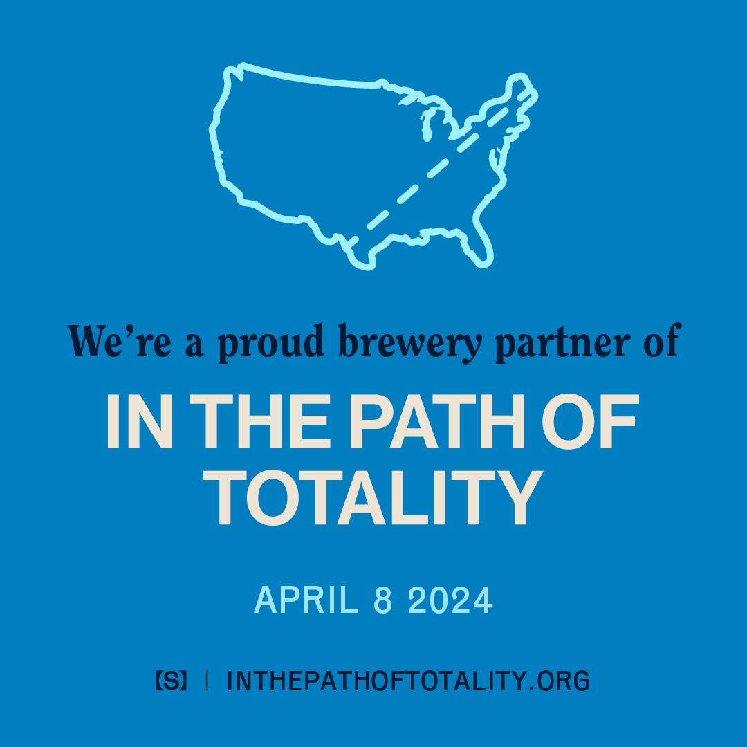 We're excited to work with @simonsfdnon #InThePathOfTotality, a national initiative celebrating the April 8th, 2024 Eclipse! Along with other breweries across the path, we’re creating a special beer that nods to when #Indy will experience totality.