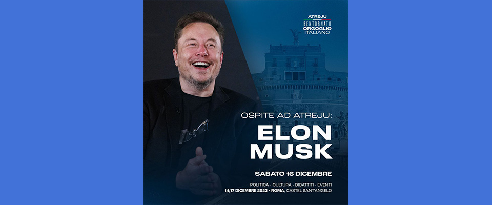 Atreju, l’ospite misterioso è davvero “mister X”: sabato alle 12.15 arriva Elon Musk dlvr.it/T03BRY